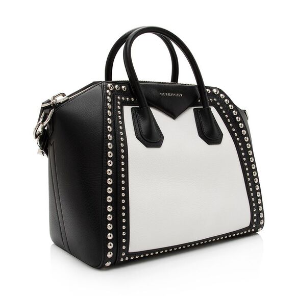 Givenchy Calfskin Bi Color Studded Antigona Medium Satchel - Picture 2 of 16